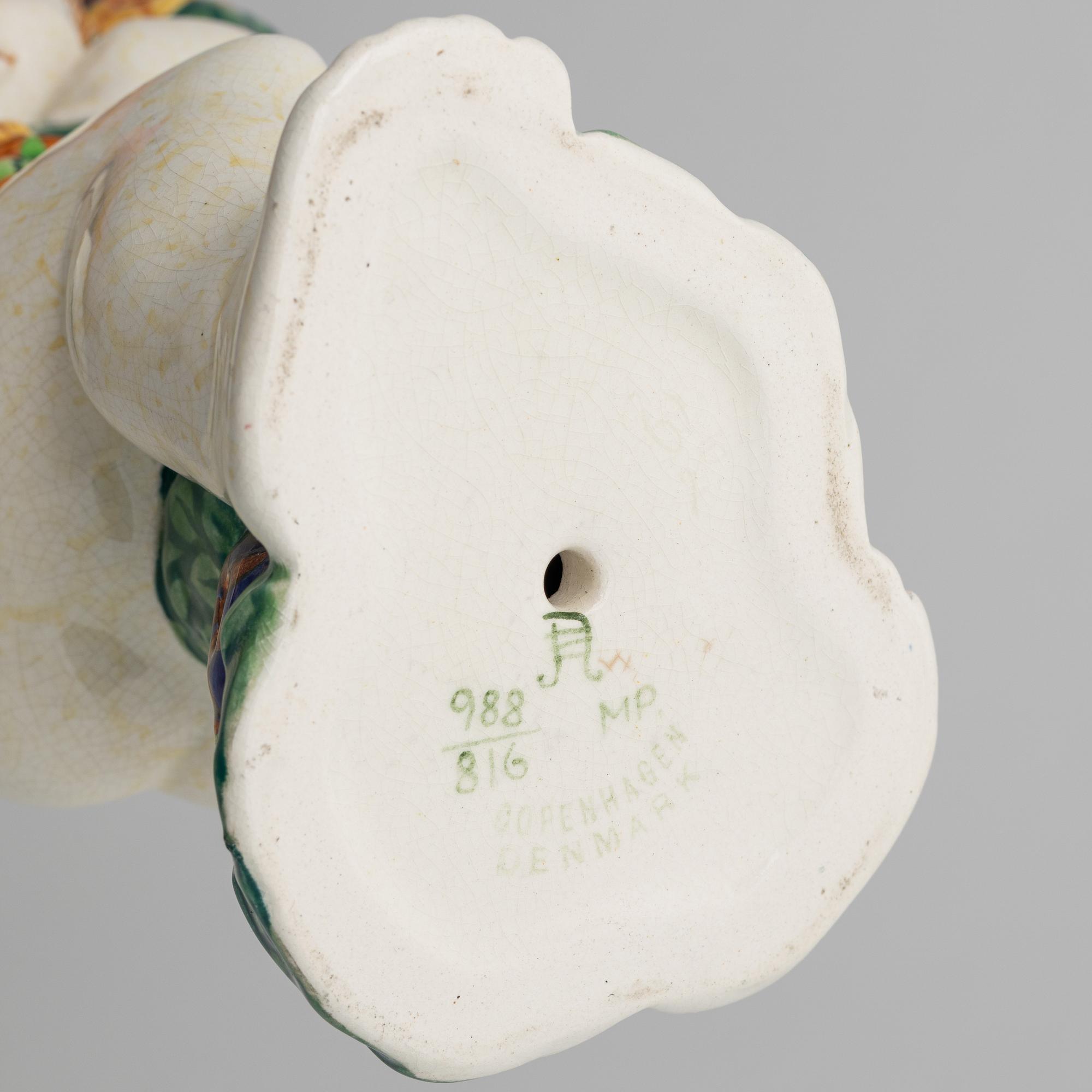 Rasmus Harboe, figurin, fajans, Aluminia, Danmark.