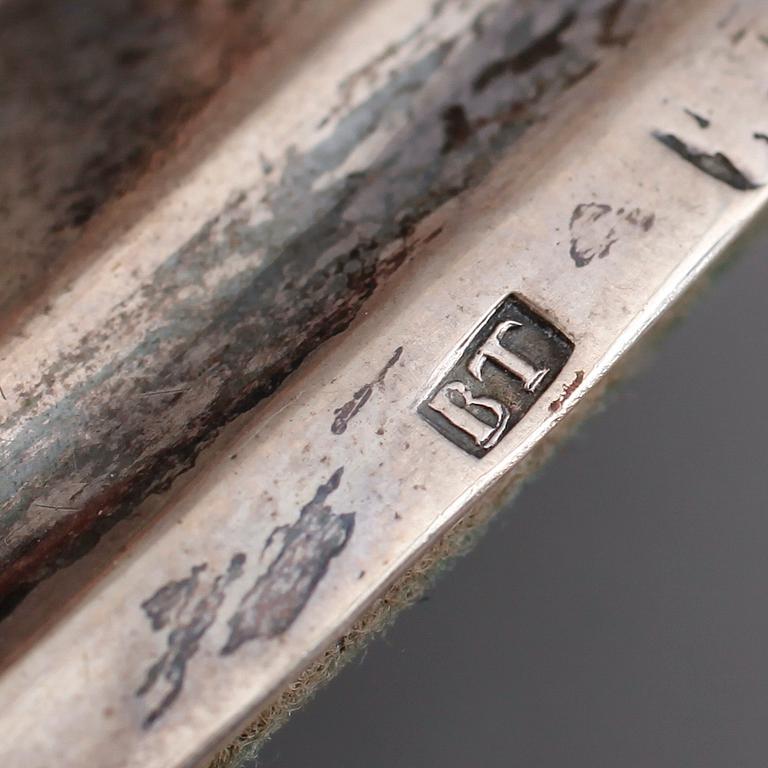 LJUSSTAKAR, 1 par, silver, 1800-tal.