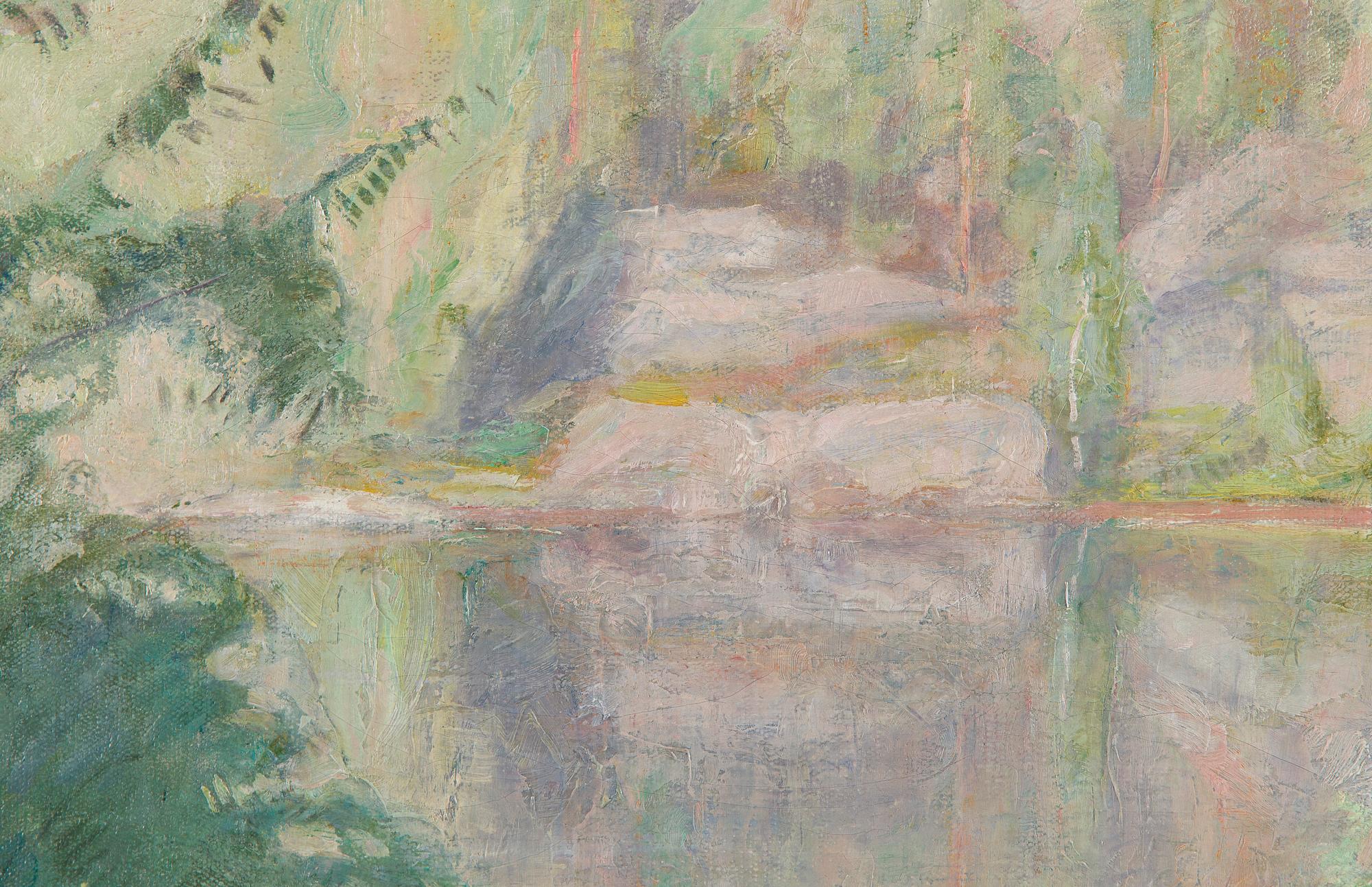 Pekka Halonen, Verdure by the Shoreline.