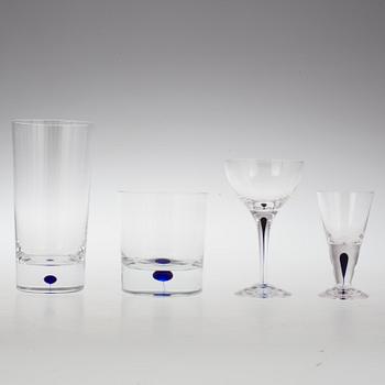 GLASSERVIS, 68 delar, "Intermezzo", Erika Lagerbielke, Orrefors.