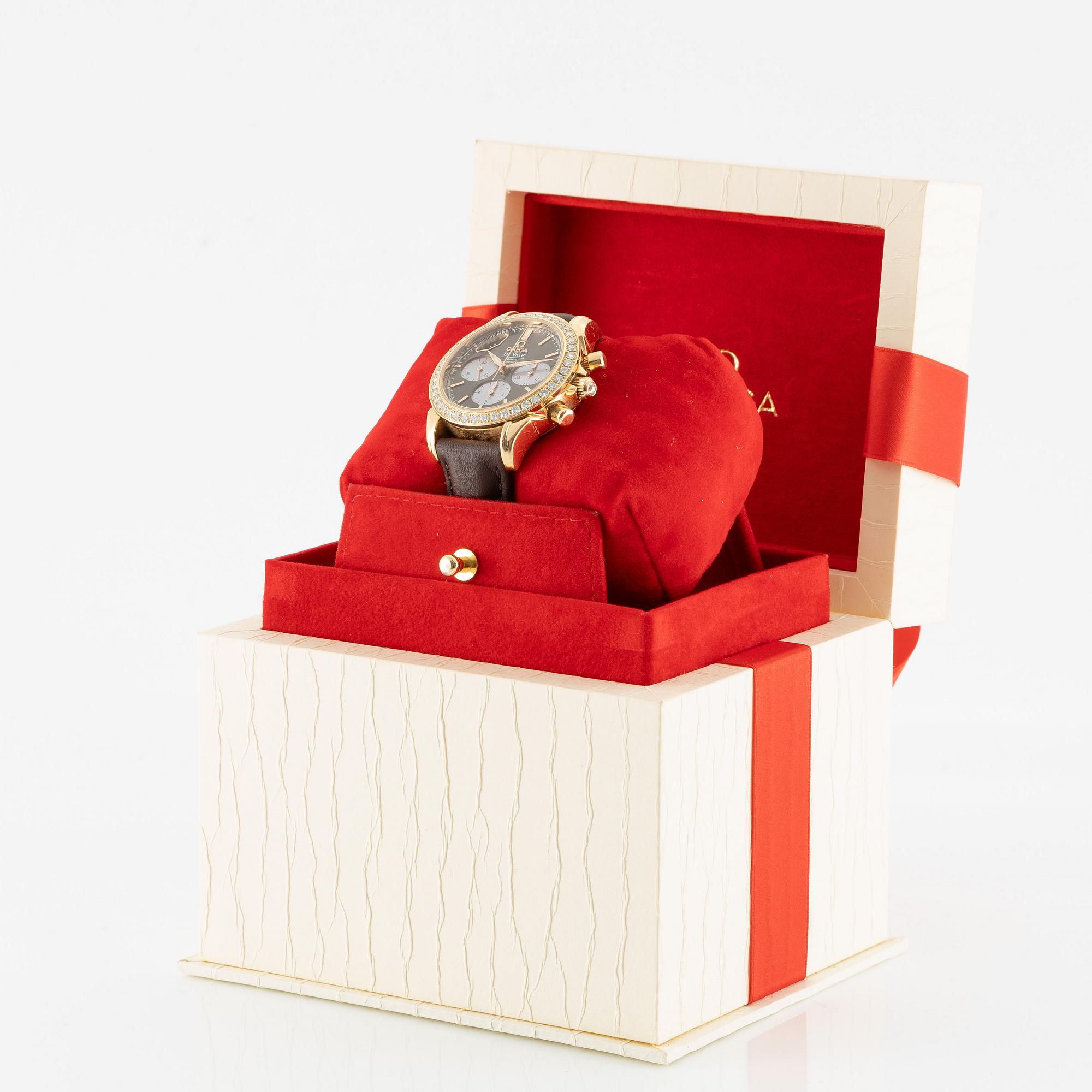 Omega, De Ville, Co-Axial, chronograph, wristwatch, 35 mm.