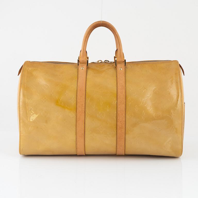 Louis Vuitton, weekend bag, "Vernis Keepall 45".