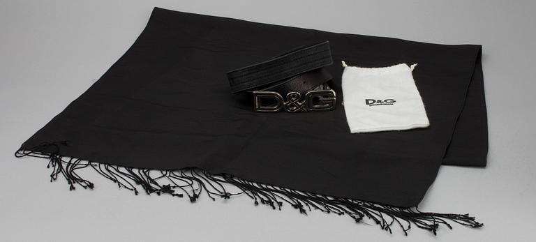 BÄLTE samt SJAL, Dolce & Gabbana.