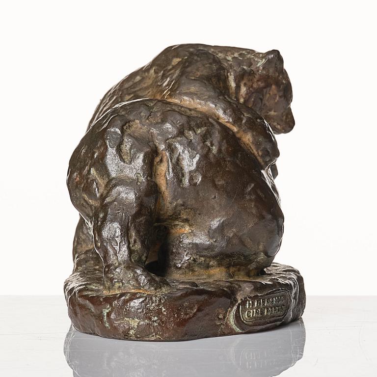 Arvid Knöppel, sculpture. Bronze. Signed. Foundry mark. Height 7.5 cm.