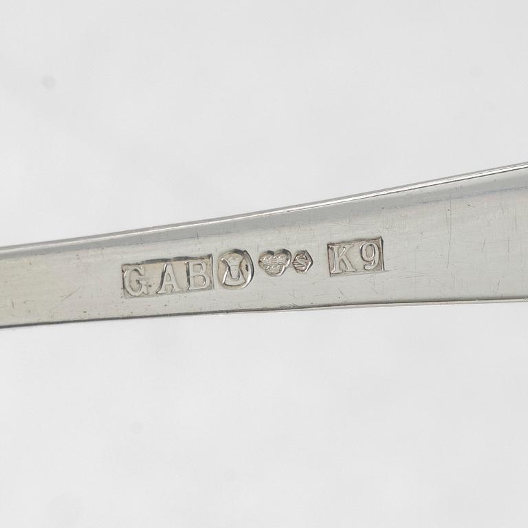 Jacob Ängman, A silver cutlery set, "Rosenholm", GAB, some Stockholm 1964 (98 pieces).