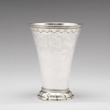 Daniel Lundström, bägare, silver, Stockholm 1784.
