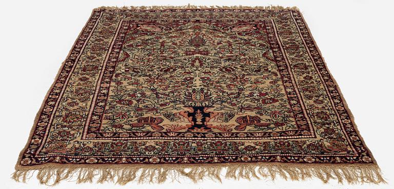 An antique Souf Kirman, South Persia, c. 200 x 131 cm.