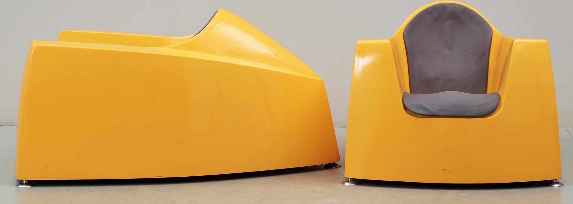 FÅTÖLJER, ett par, Jonas Åhman, 2000-tal.