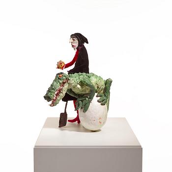 Nathalie Djurberg & Hans Berg, "Crocodile, Egg, Man" från "I am Saving this Egg for Later".