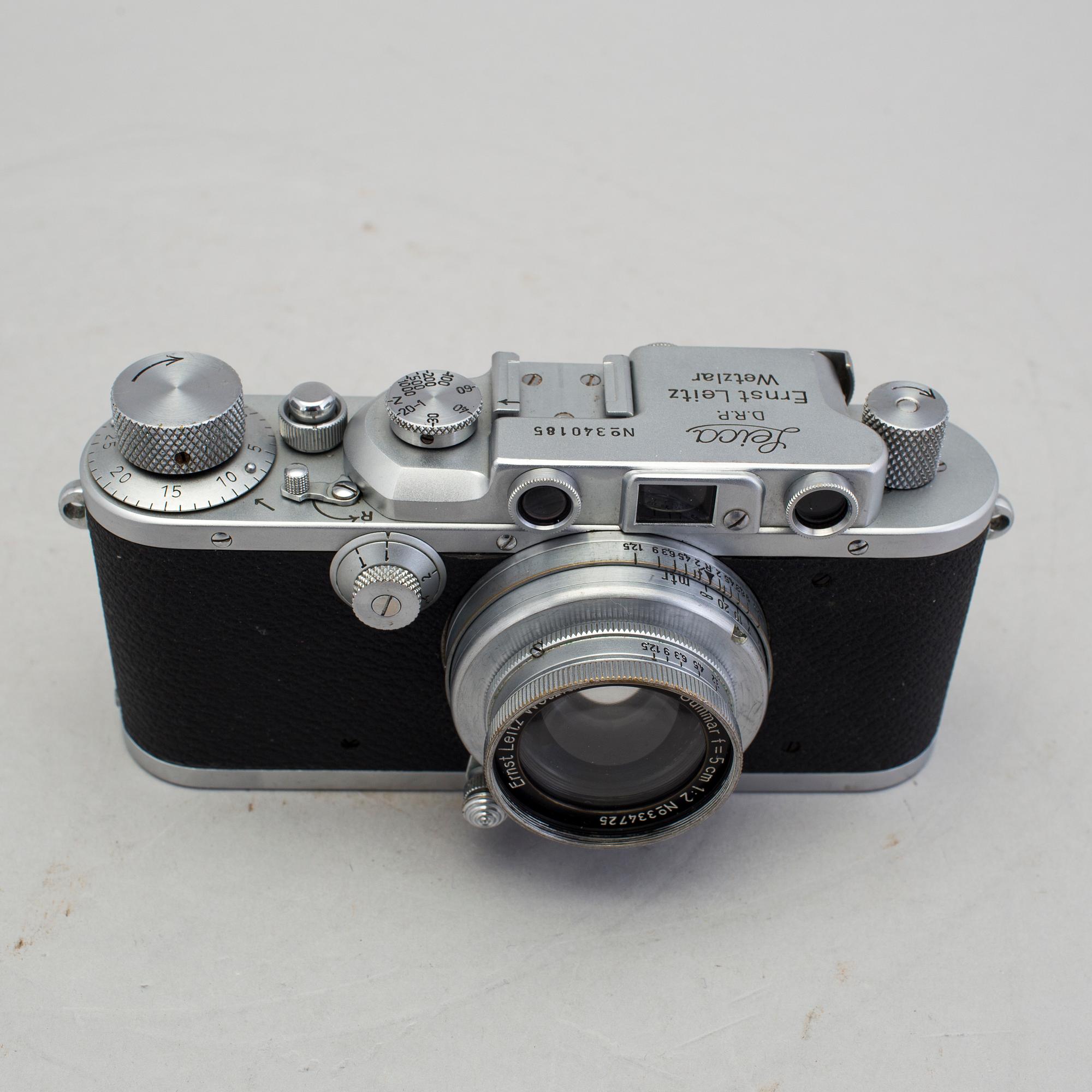 a German camera by Leica, Leica III no. 340185, made in Wetzlar ca 