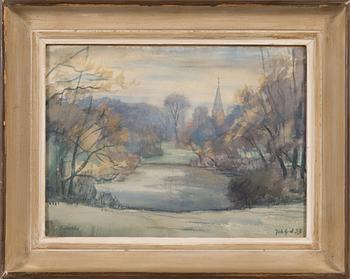 Johannes Gebhard, water colour, signed and dated-33.