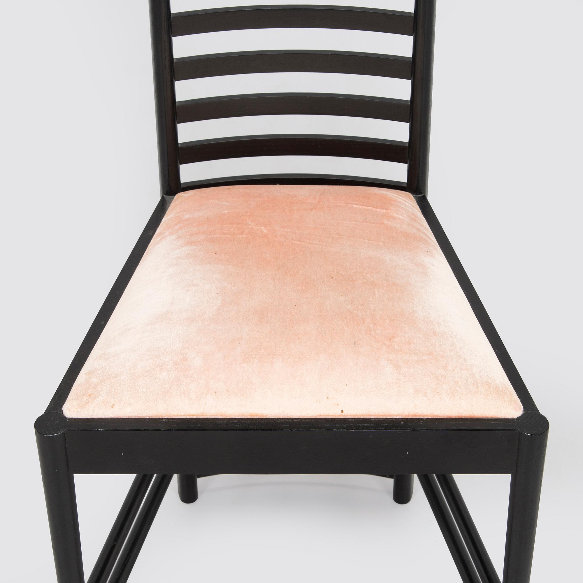 Charles Rennie Mackintosh, a 'Hill house 1' chair for Cassina, designed in 1902.