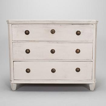 A Gustavian style chest of drawers, early 20th century.