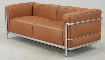 SOFFA, Le Corbusier, "LC-3", märkt Cassina, 1900/2000-tal.