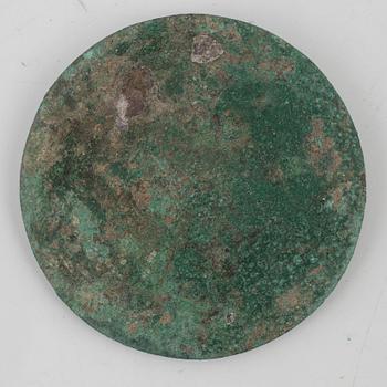Four bronze lobed mirrors,  Han dynasty (206 B.C.-220 A.D.).