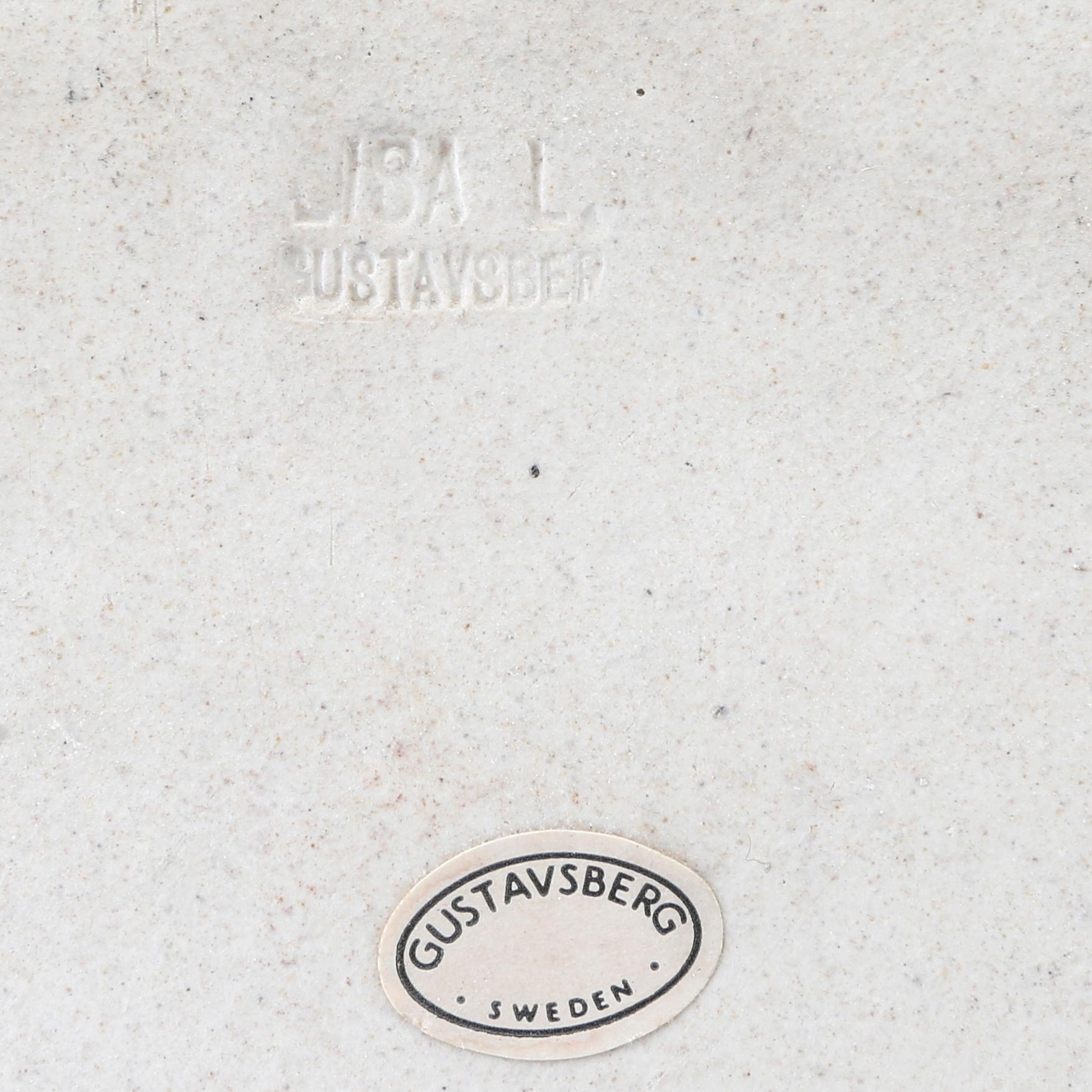 Lisa Larson, väggrelief, stämpelmärkt Lisa L. Gustavsberg.