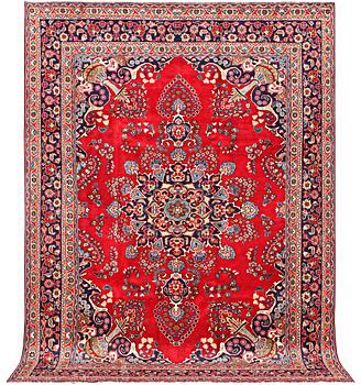 A carpet, Sabzewar, c. 338 x 243 cm.