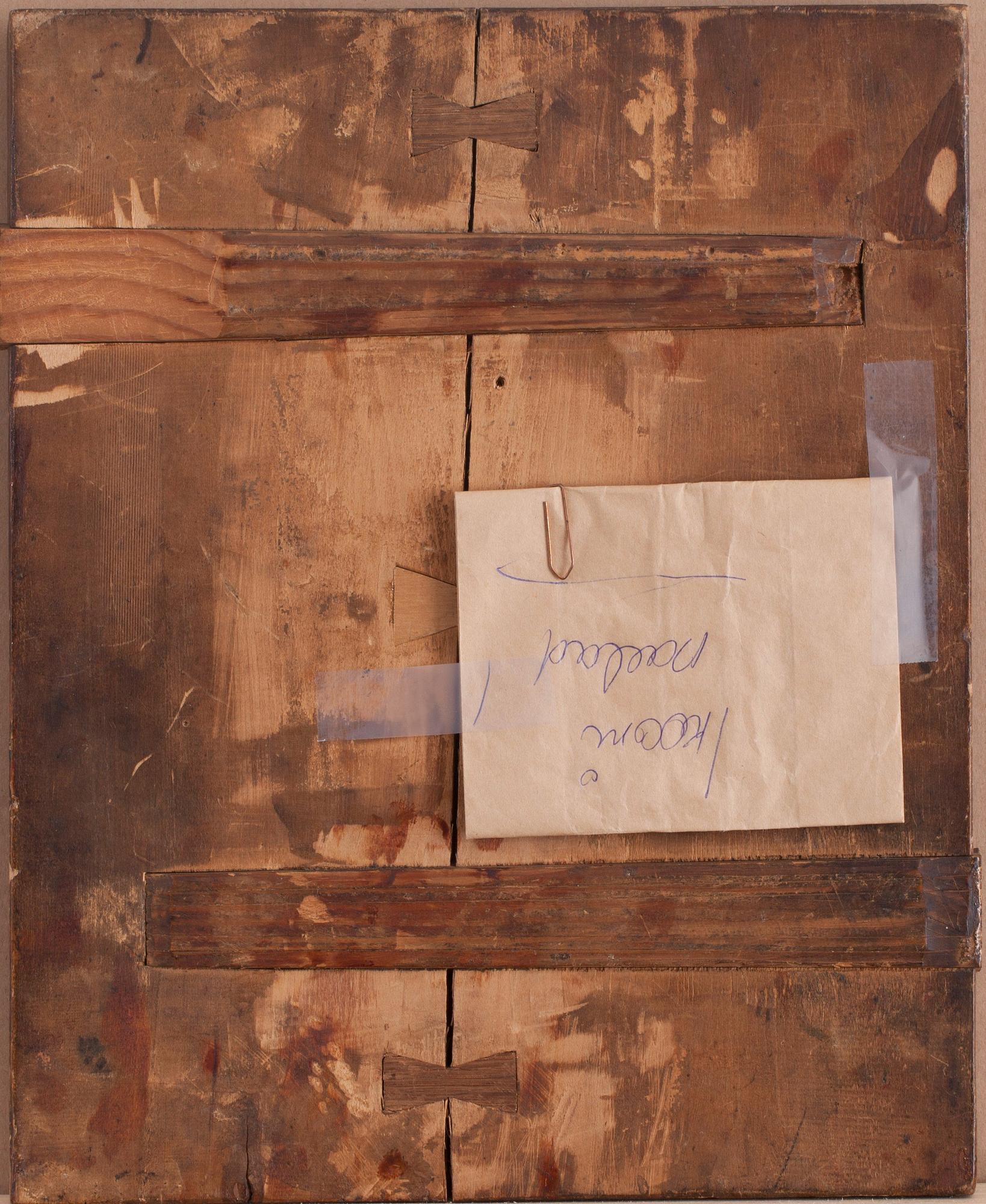 IKON, Tempera på pannå, Ryssland, 1800-talets sista kvartal. Risa, silver. Mästare Ivanov M.I. Sankt Petersburg, 1880.