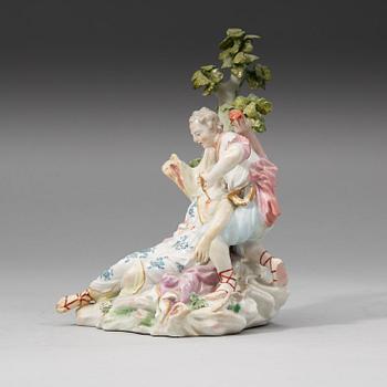 FIGURIN, porslin. Derby, 1770-75.
