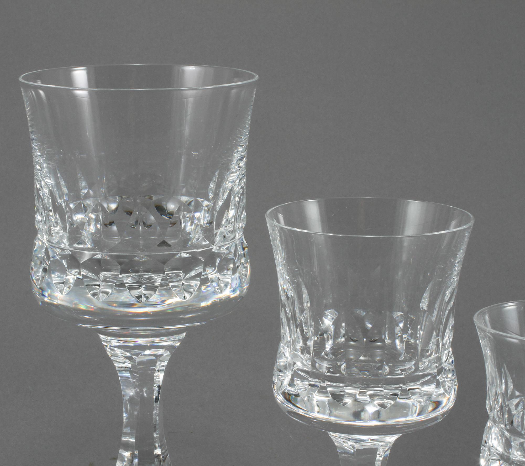 SERVISDELAR, 27 st, glas, "Prince", Göran Wärff, Kosta, 1900-talets slut.