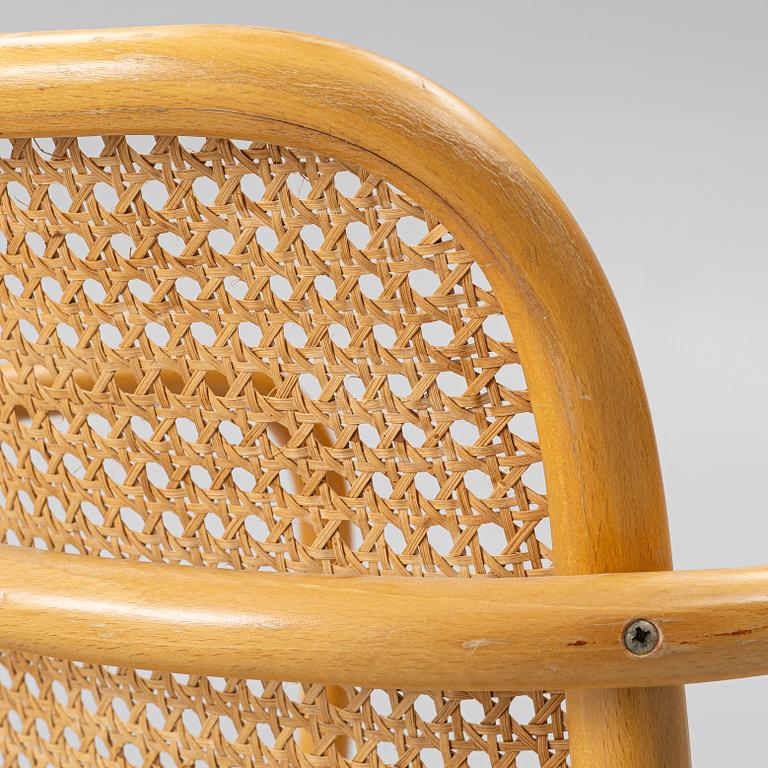 A matched pair of armchairs from Thonet, circa 1900 and late 20th Century.