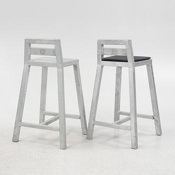 6 galvanized barstools by A2 living.
