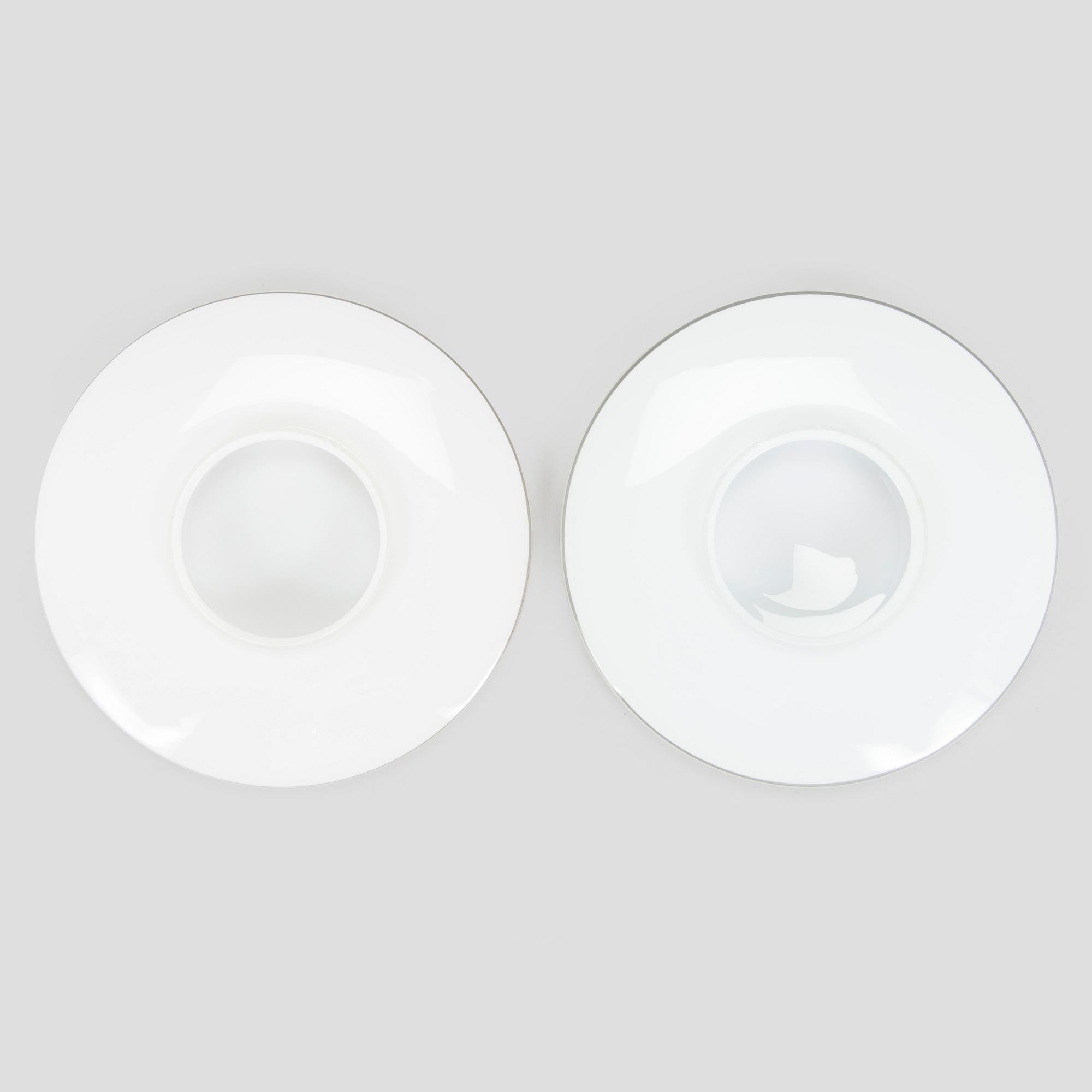 Arne Jacobsen, ceiling lamps/wall lamps, a pair, "AJ-Eklipta", Louis Poulsen, Denmark.