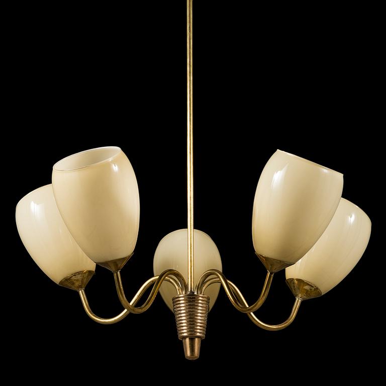 A Finnish mid-20th century chandelier designed by Mauri Almari.