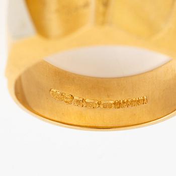 Björn Weckström, en ring, 18K guld och platina, Finland 1979. För Lapponia.