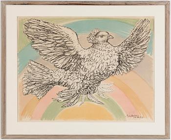 PABLO PICASSO, lithograph in colours, printed signature and date.