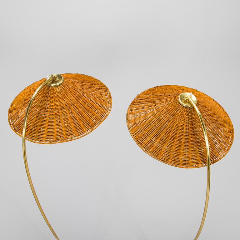 A pair of mid-20th century floor lamps.