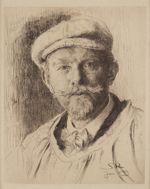 Peder Severin Kröyer, Självporträtt.