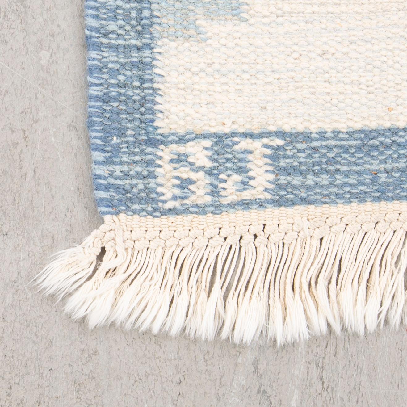 Rölakan rug, gallery signed BJ, approximately 255x87 cm.