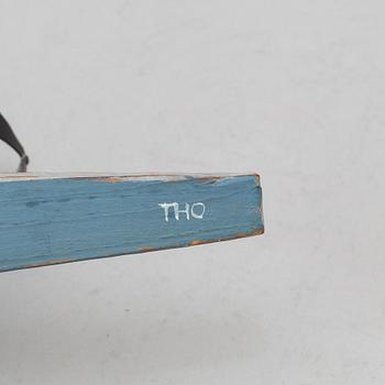 THOMAS HELLSTRÖM, skulpturer, 2 st, monogramsignerade THO, 1950-tal.