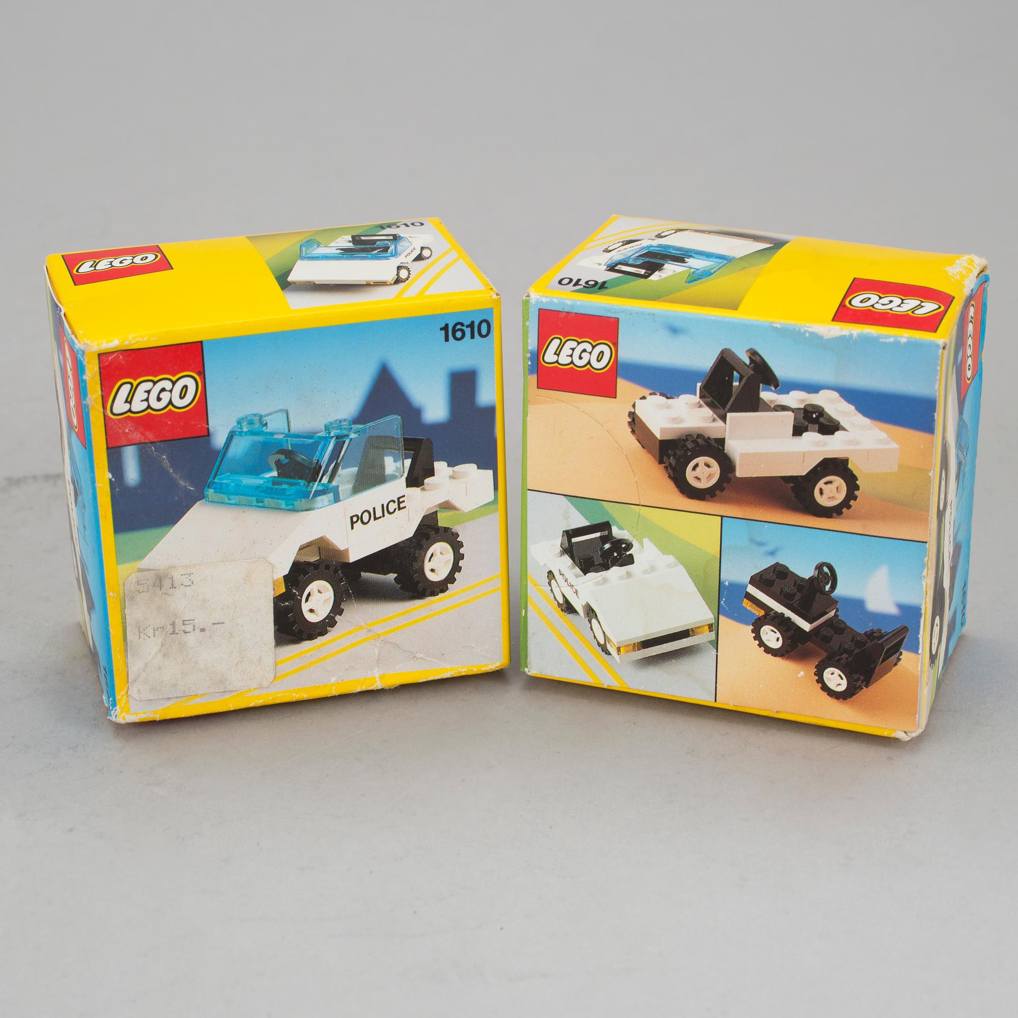 LEGO, 10 stycken set i förpackningar, 1980/90-tal.