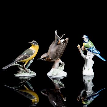 FIGURINER, 1+2 st, porslin, Meissen och Rosenthal, 1900-talets senare hälft.