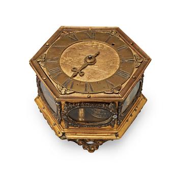1481. A Baroque 17th century table clock.