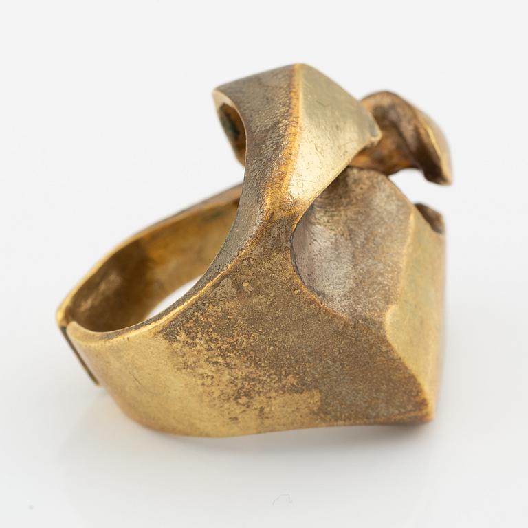 Björn Weckström, ring, "Scarab", bronze, Lapponia.