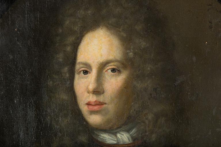 MARTIN MIJTENS D.Ä, Attributed to. Portrait, canvas 105 x 75.5 cm.