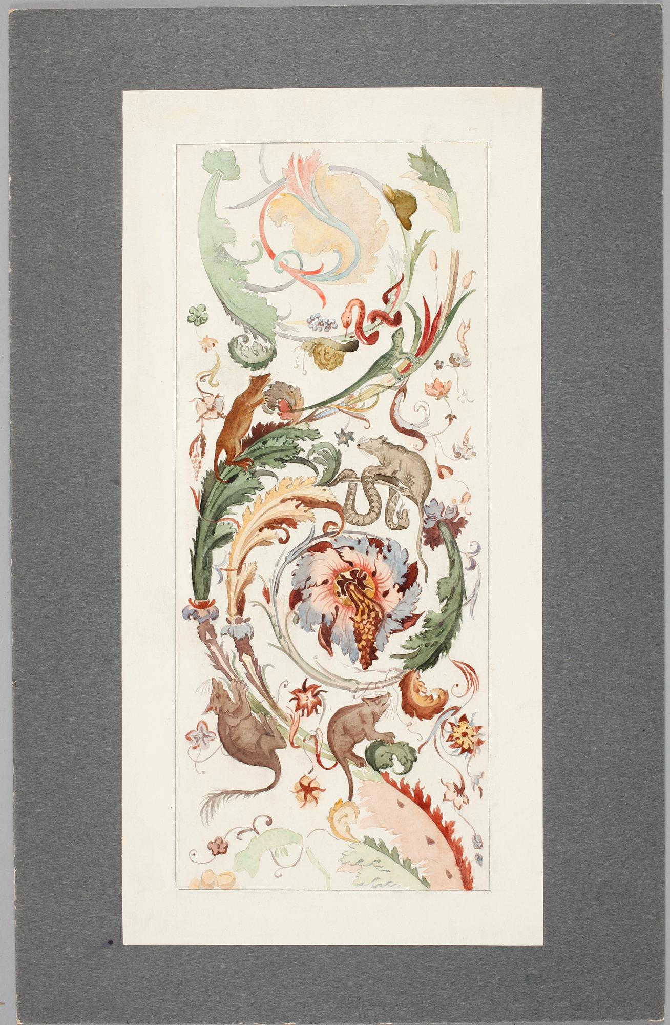 HARALD FALKMAN, ARKITEKTURRITNINGAR, ca 20 st samt, AKADEMITECKNINGAR, 4 ST, sign, dat tidigt 1900-tal.