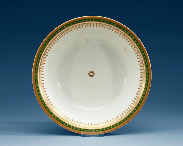 A Russian bowl, Imperial porcelain manufactory, period of Emperor Nicholas I (1825-55).