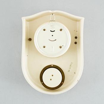 VÄGGUR med TIMER, Junghans, Tyskland, omkring 1900-talets mitt.