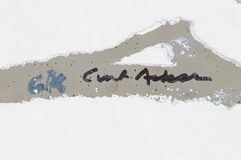 Curt Asker, sculpture/relief, signed, executed 2001.