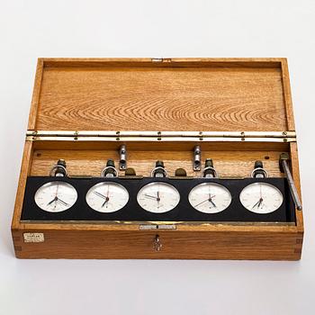 Omega, sekuntikelloja, 5 kpl, Rattrapante, kronografi, 65 mm.