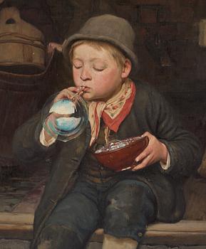 Gustaf Theodor Wallén, "Såpbubblor" (Soap bubbles).