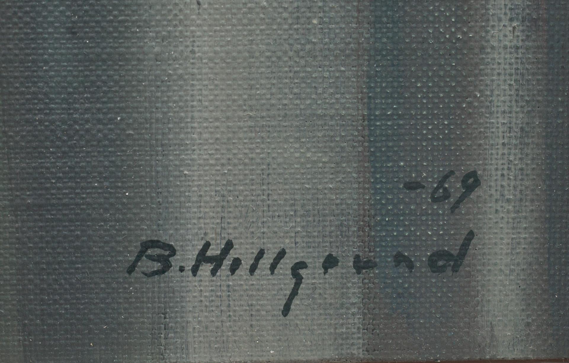 BENGT HILLGRUND, olja på pannå, signerad och daterad- 69.