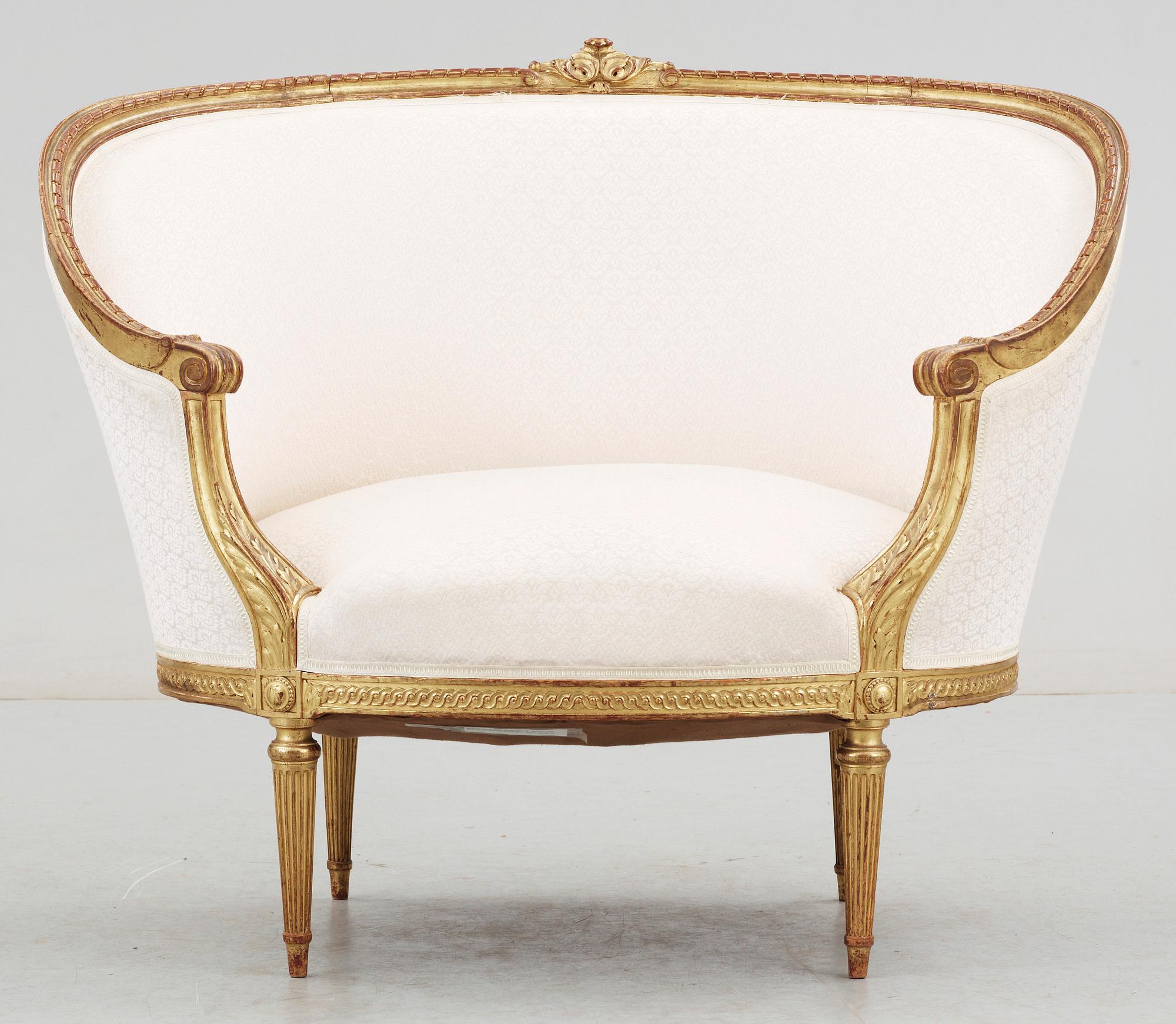FÅTÖLJ, Louis XVI-stil. 1900-tal.