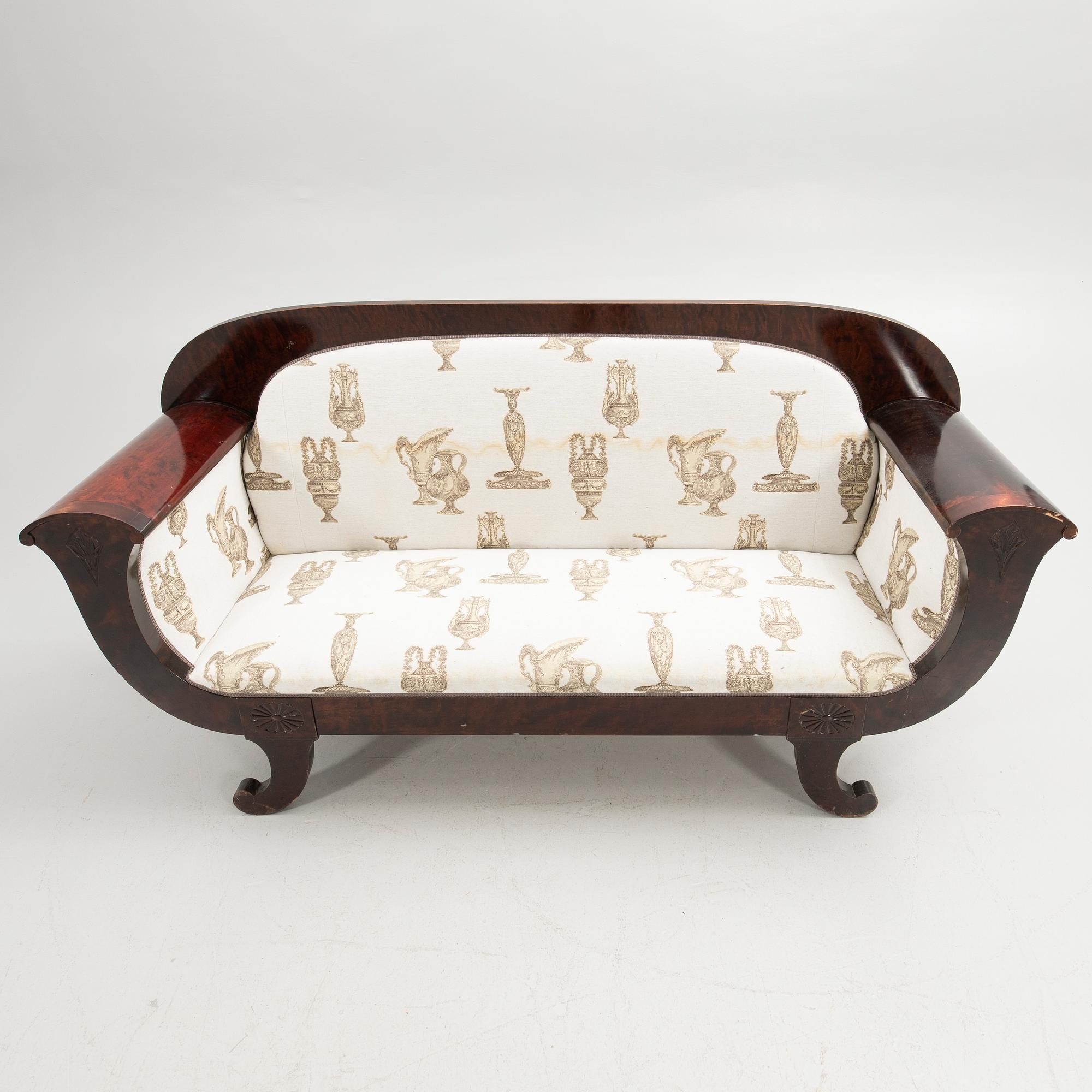 Sofa, Empire style, early 20th century.
