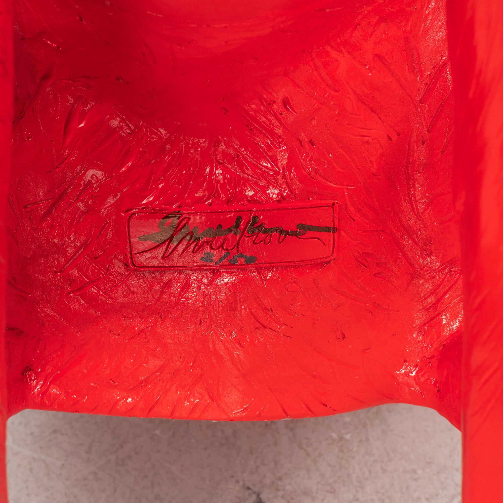 William Sweetlove, "Cloned Cat with pet bottle" (Red).