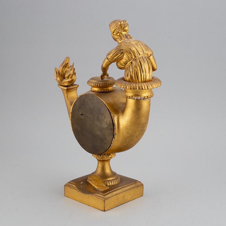 A 19th century Empire mantle clock.